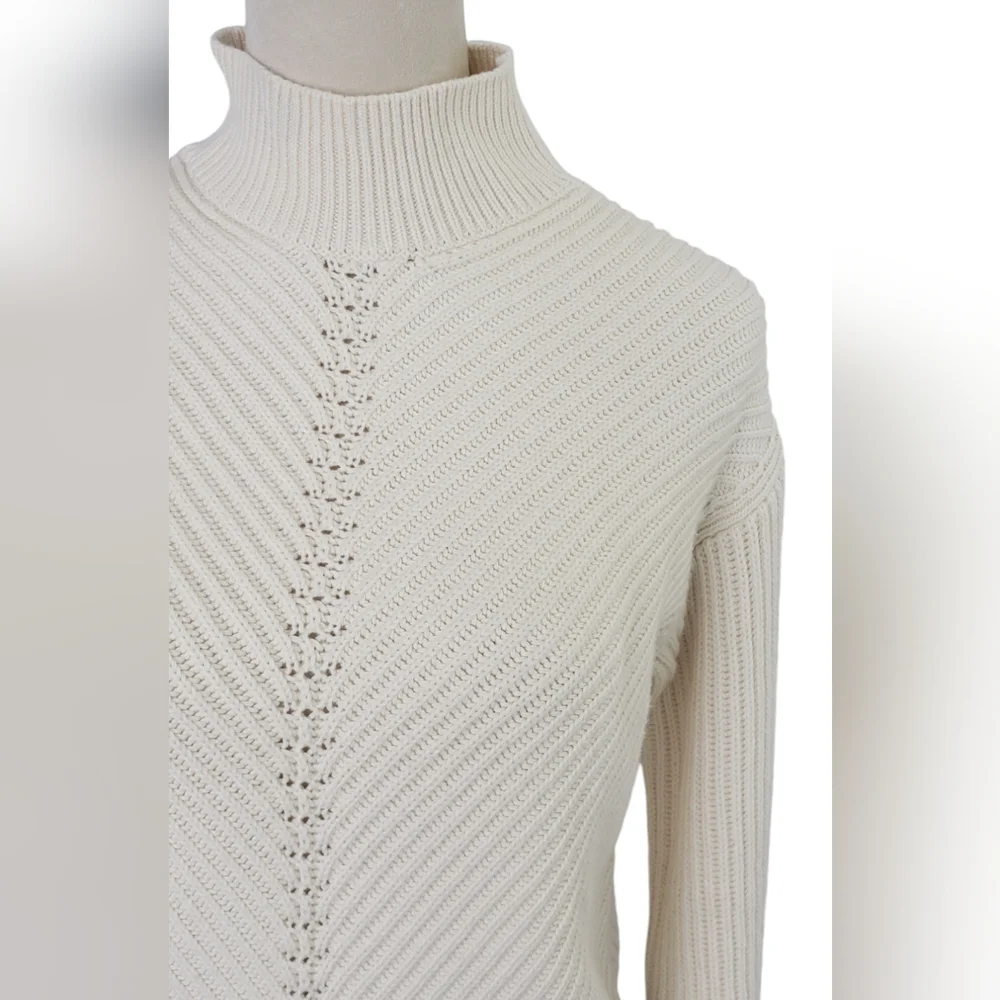 COPY - Marine Layer Skylar Turtleneck Sweater in Ivory - Picture 7 of 13